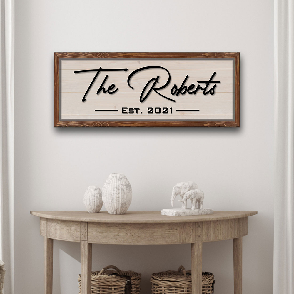 Rustic Wooden Name Signs