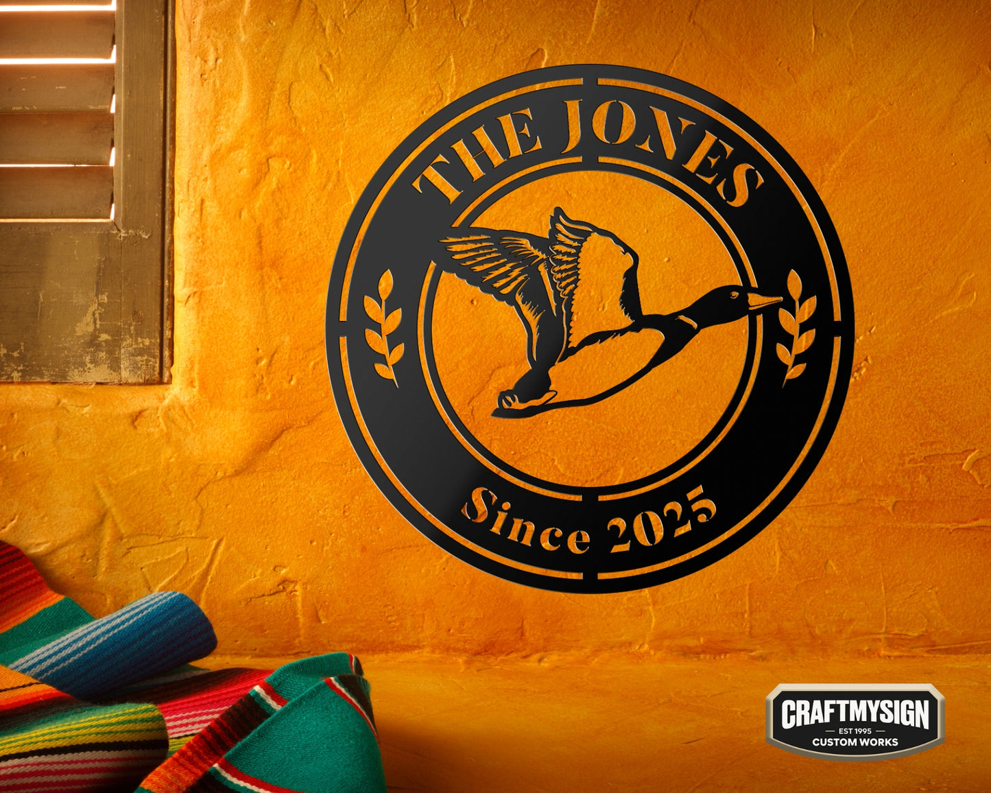 Duck Metal Sign