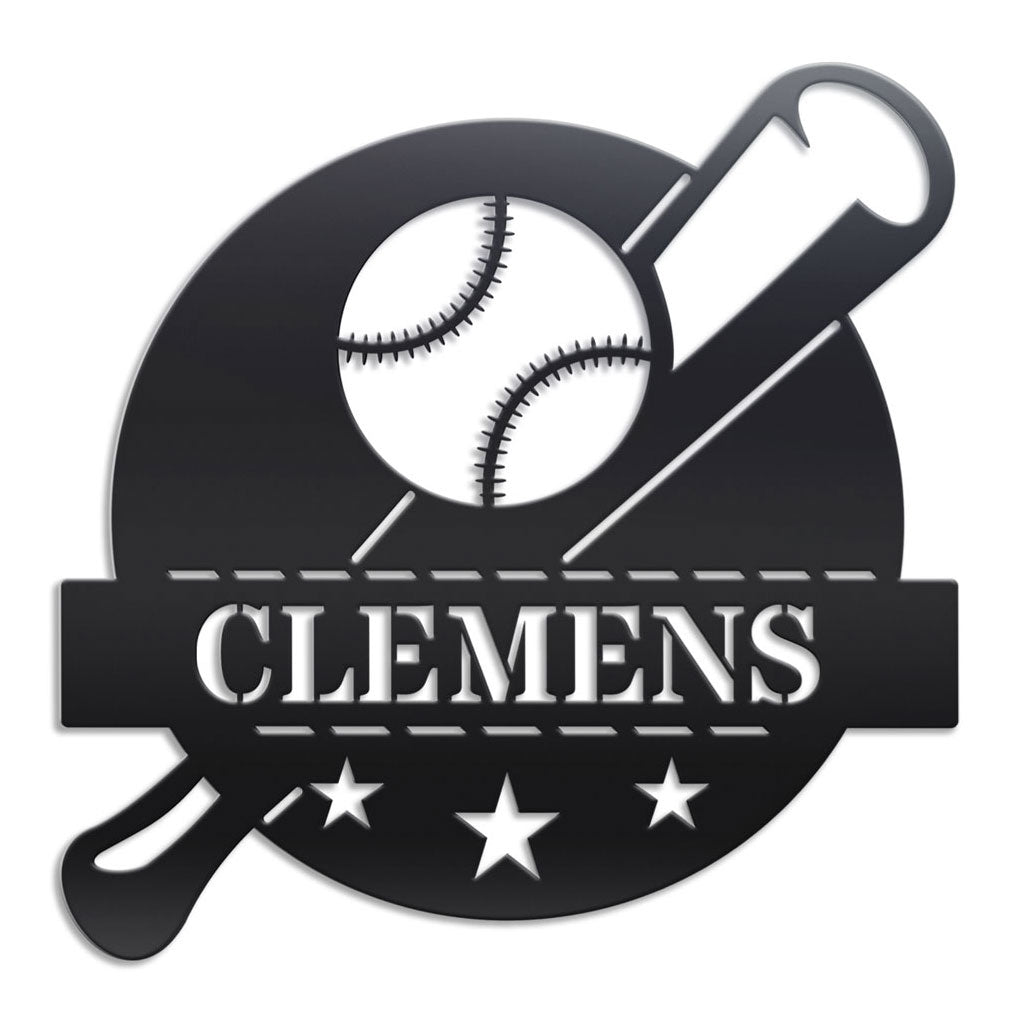 Baseball Monogram Sign