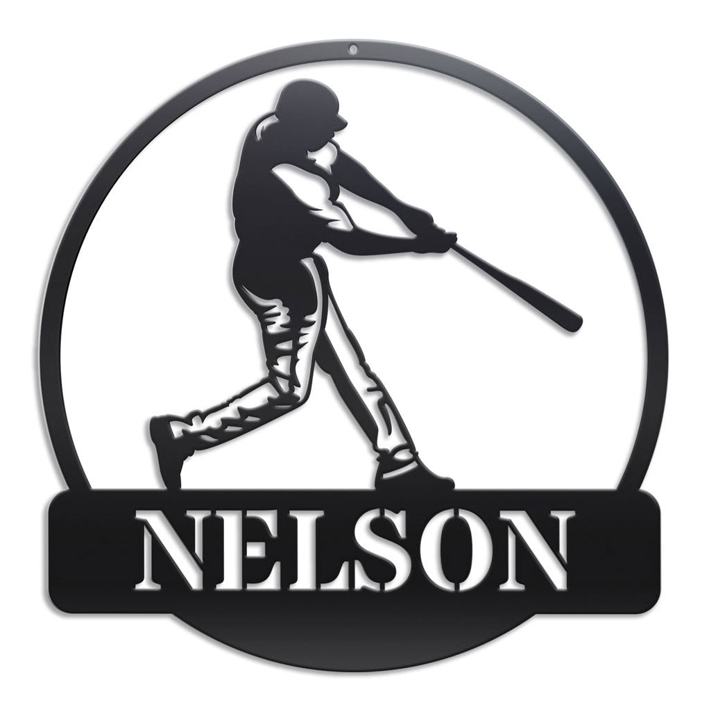Baseball Player Sign