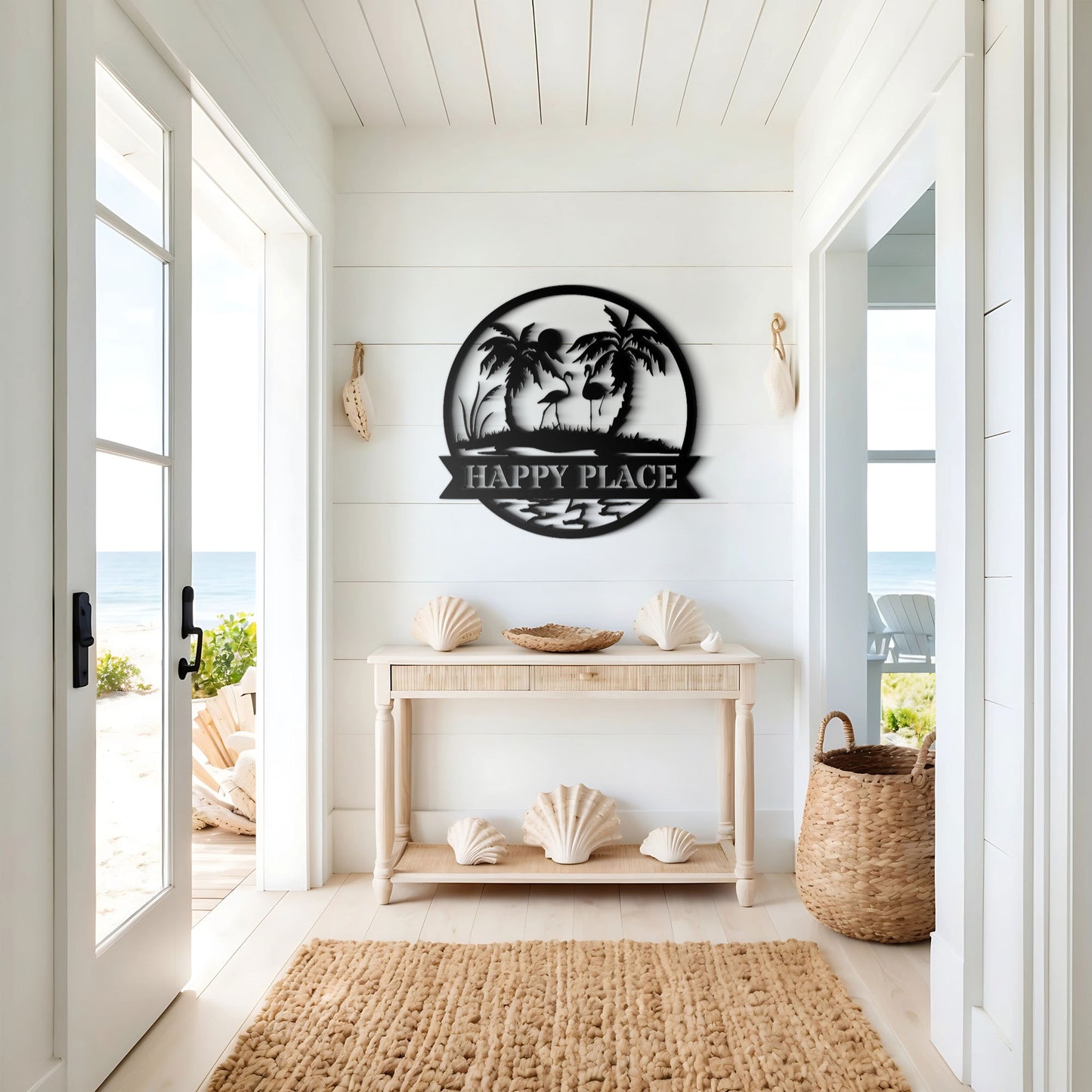 Beach Flamingo Sign