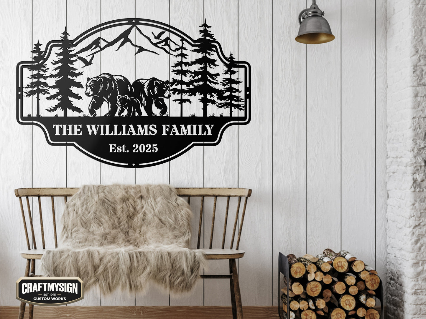 Forest View Metal Sign