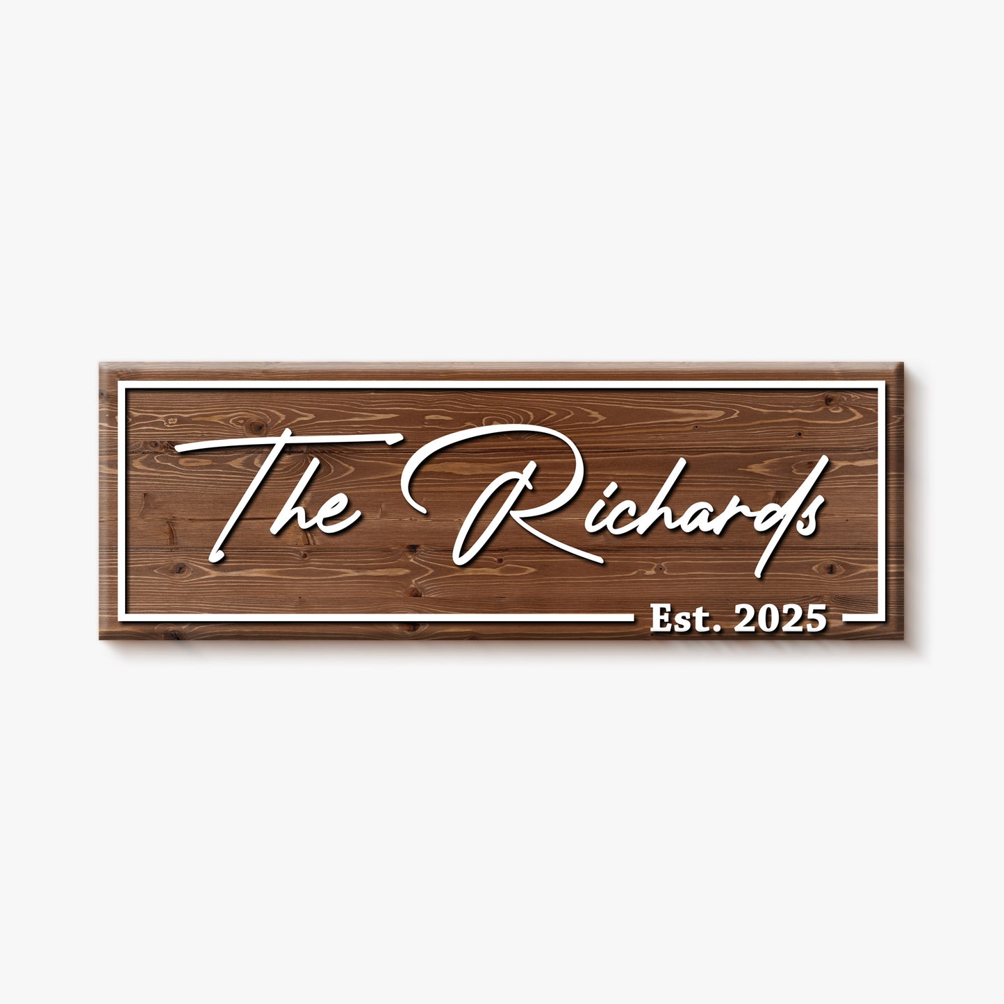 Family Name Wooden Sign