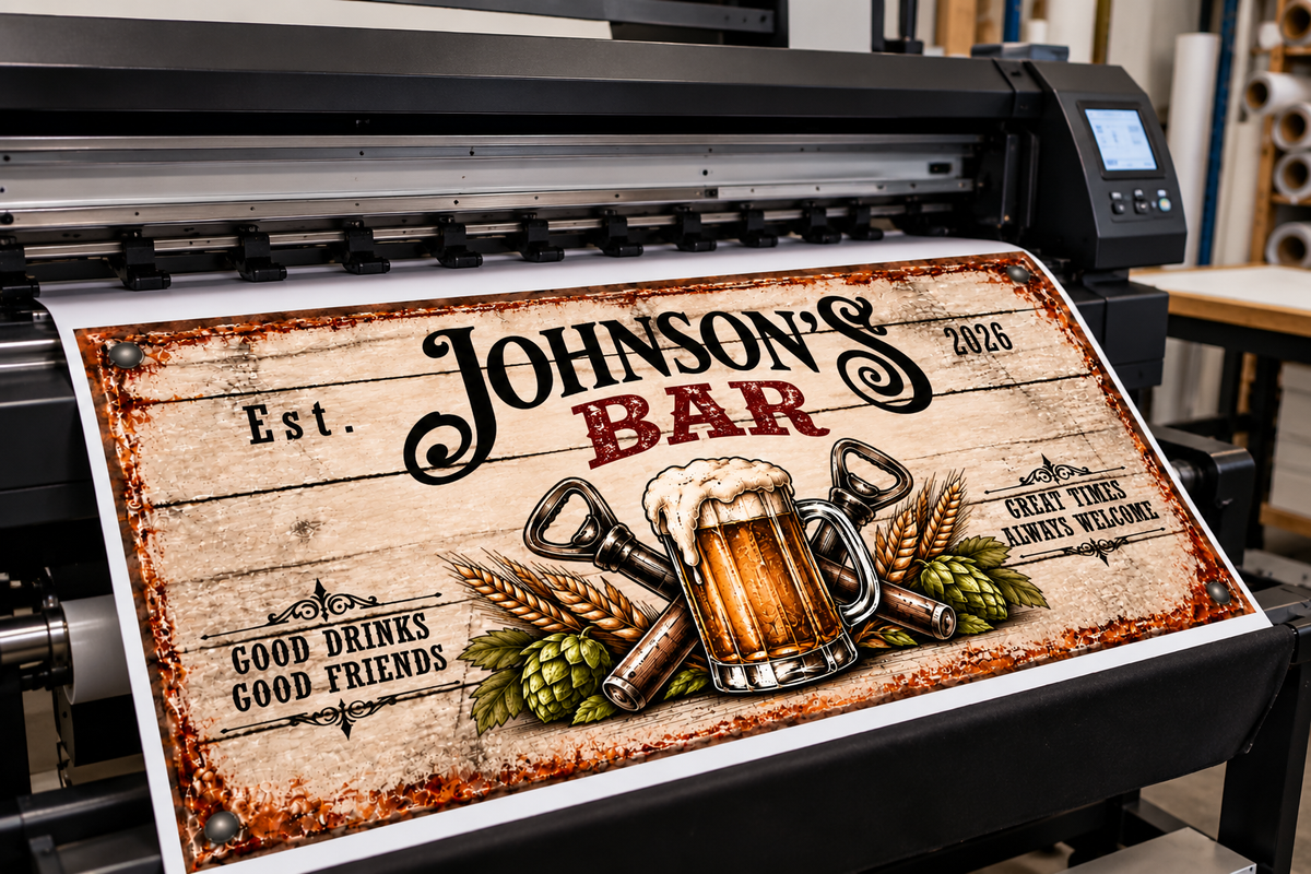 Personalized Bar Canvas