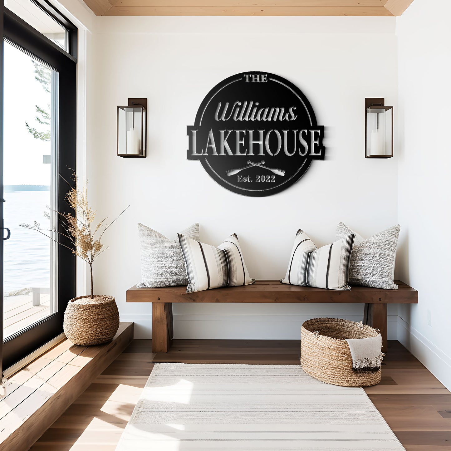 Lakehouse Metal Sign