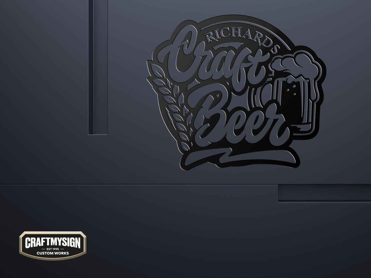 Craft Beer Metal Sign