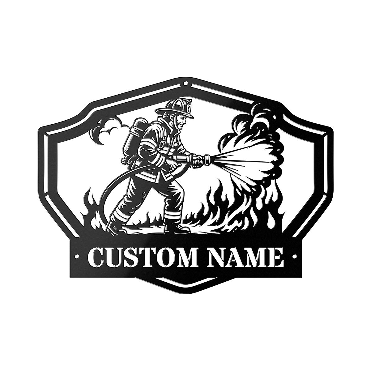 Firefighter Metal Sign