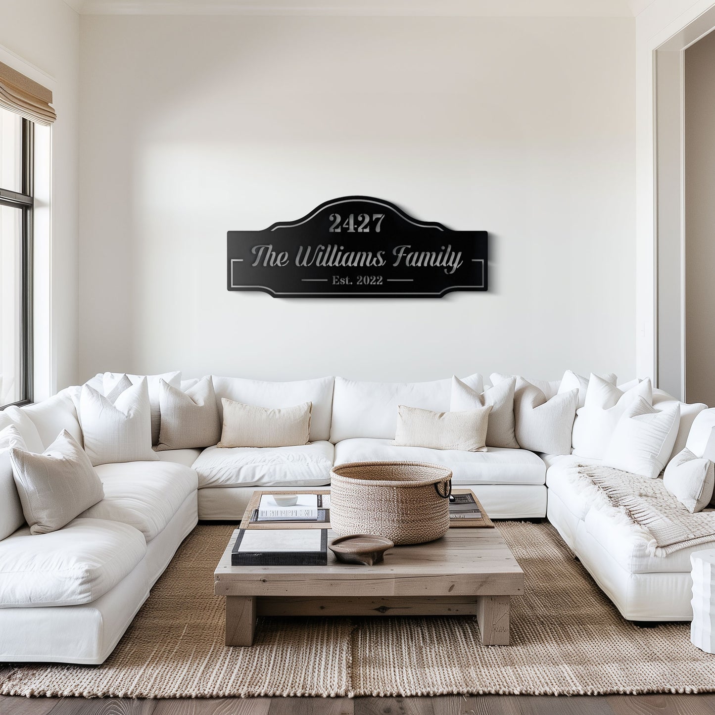 Family Name & House Address Sign