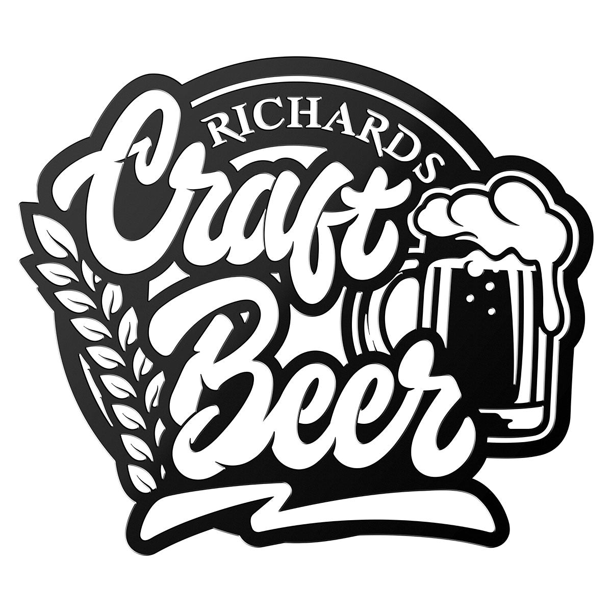 Craft Beer Metal Sign