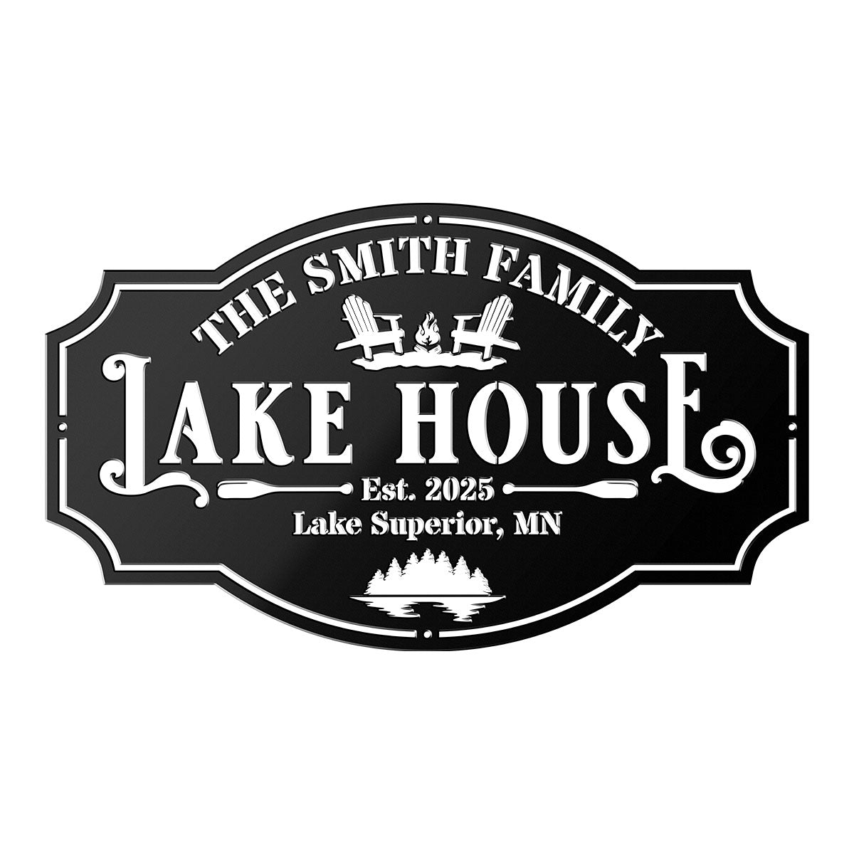 Lake House I Metal Sign