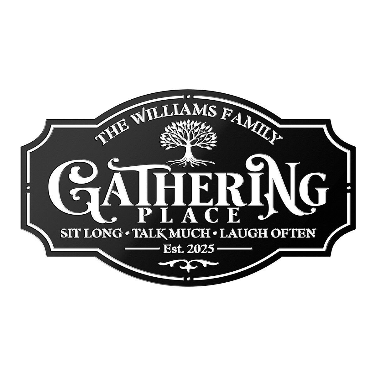 Gathering Metal Sign