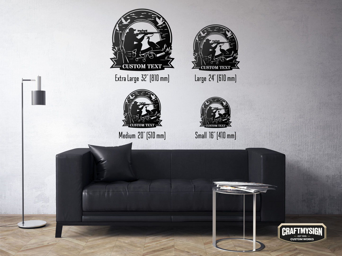 Hunting Metal Sign