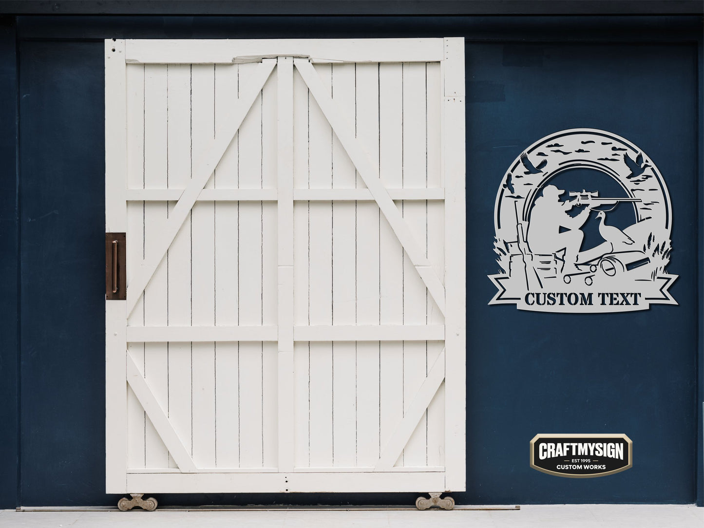 Hunting Metal Sign