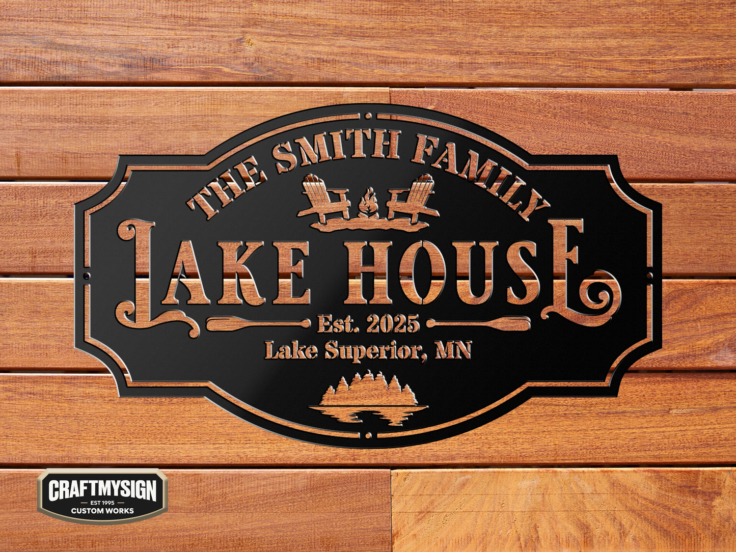 Lake House I Metal Sign