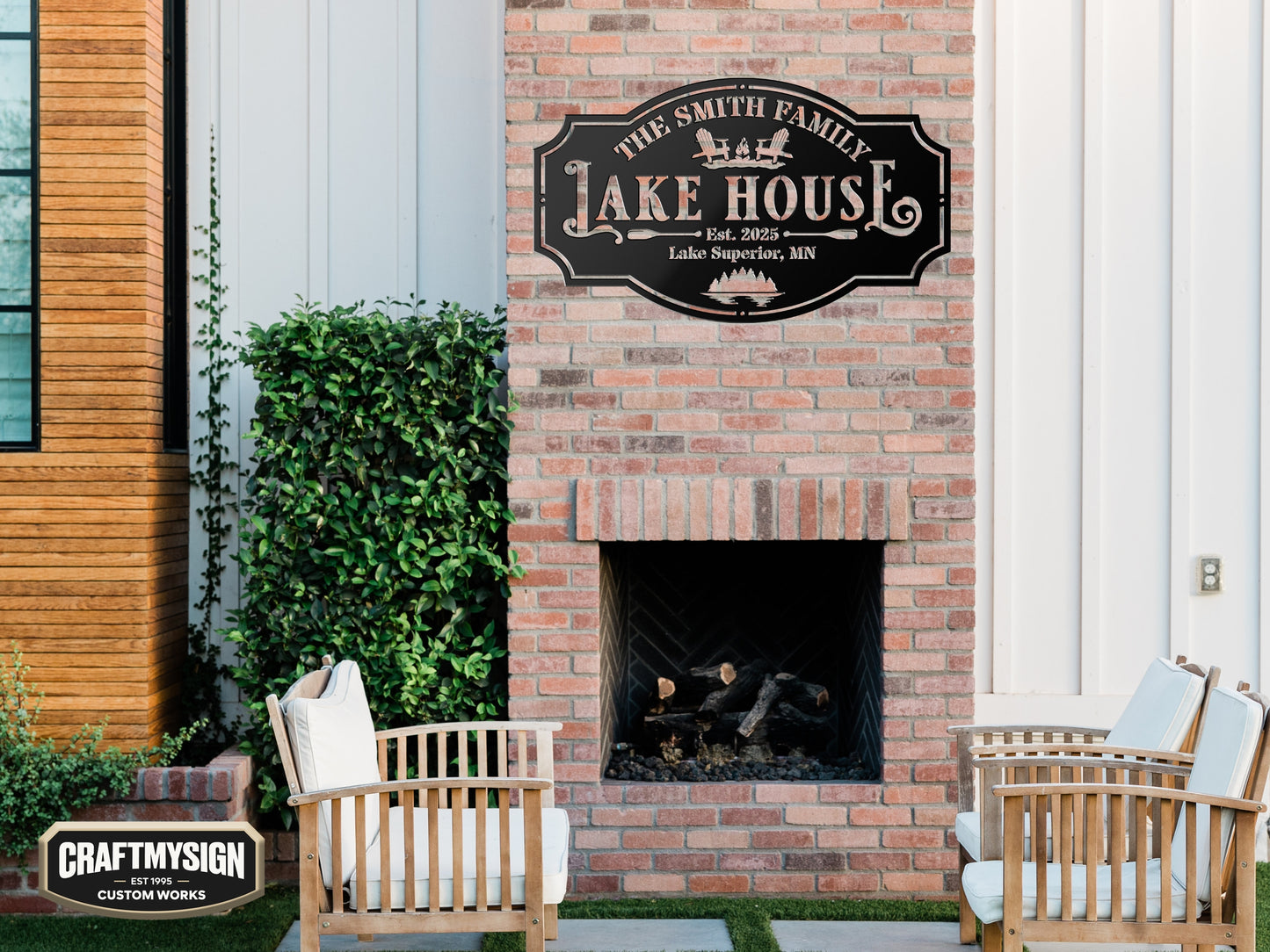 Lake House I Metal Sign