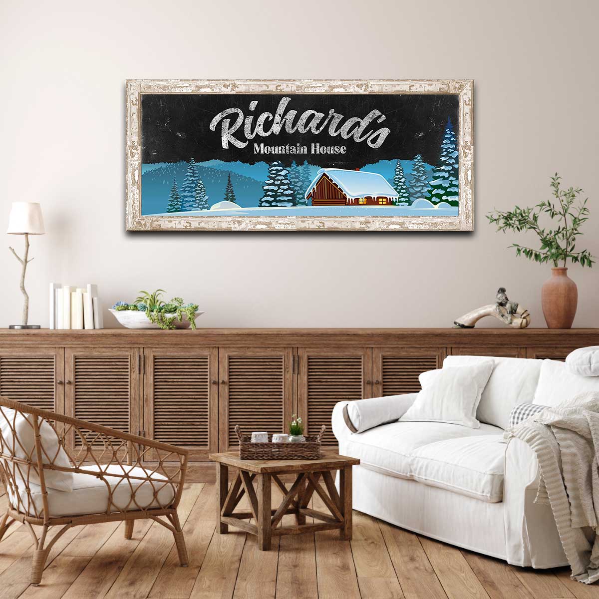 Mountain Cottage - Canvas Art