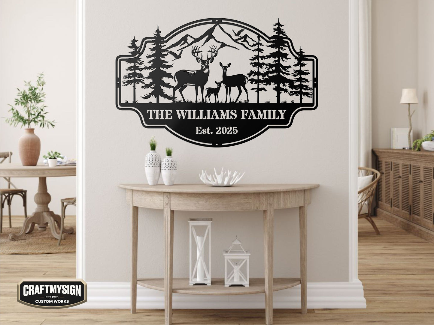 Forest View Metal Sign