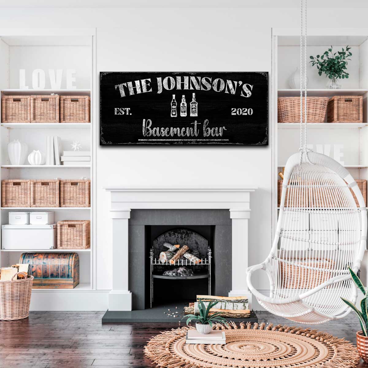 Basement Bar - Canvas Art