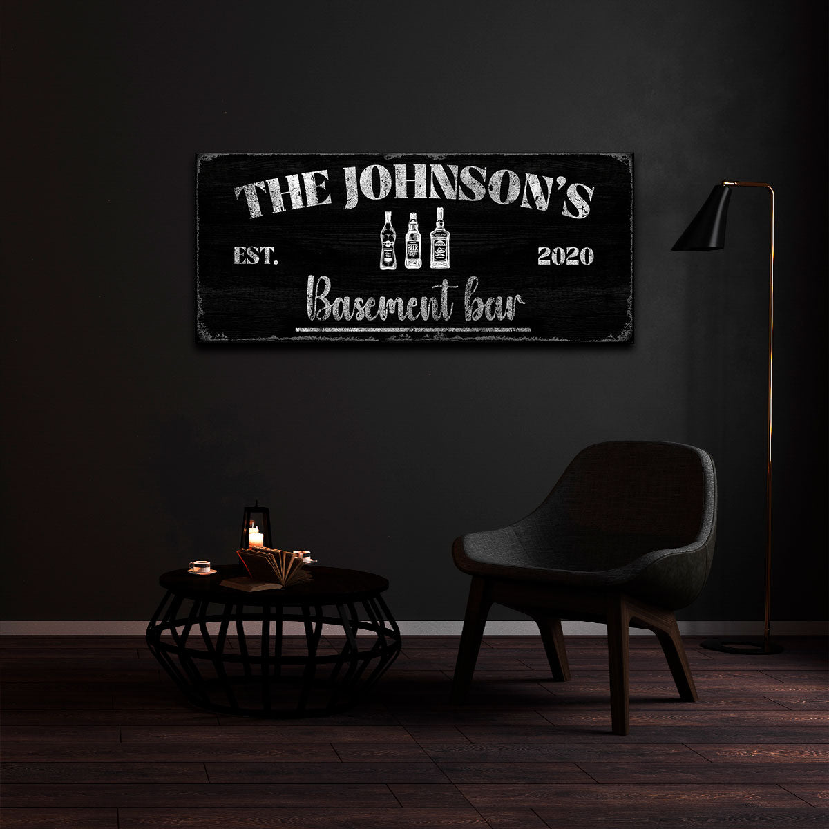 Basement Bar - Canvas Art
