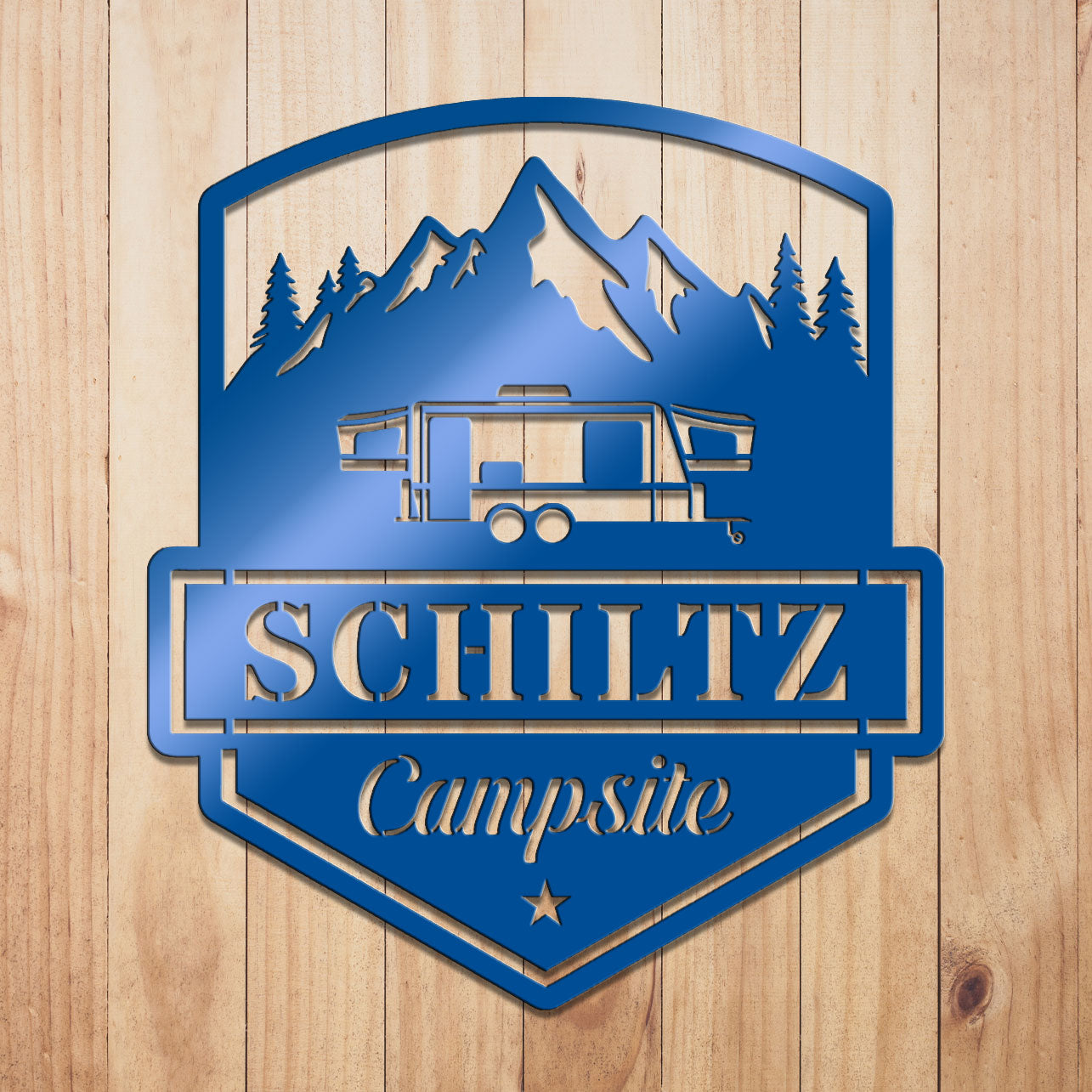 Camping Caravan Sign