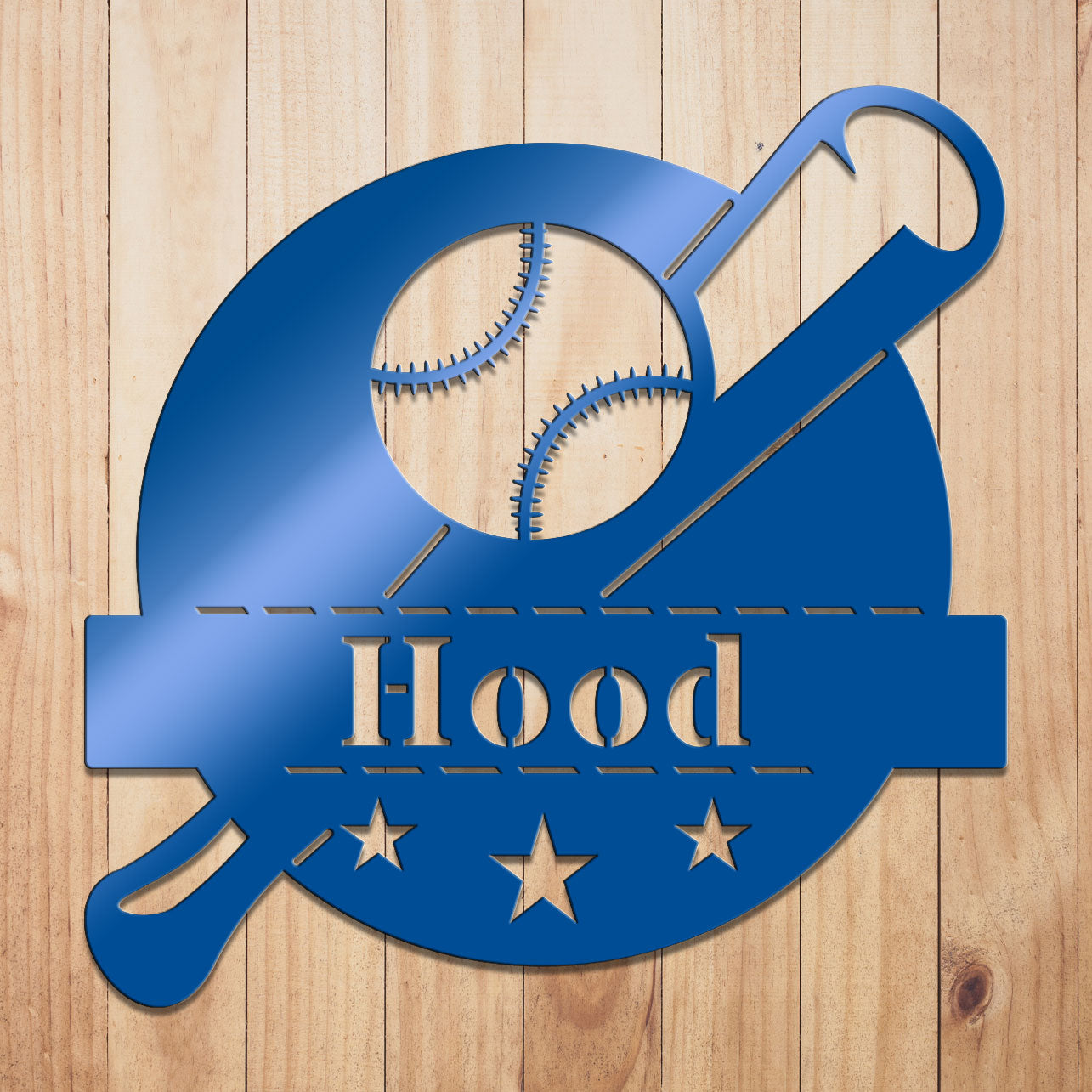 Baseball Monogram Sign