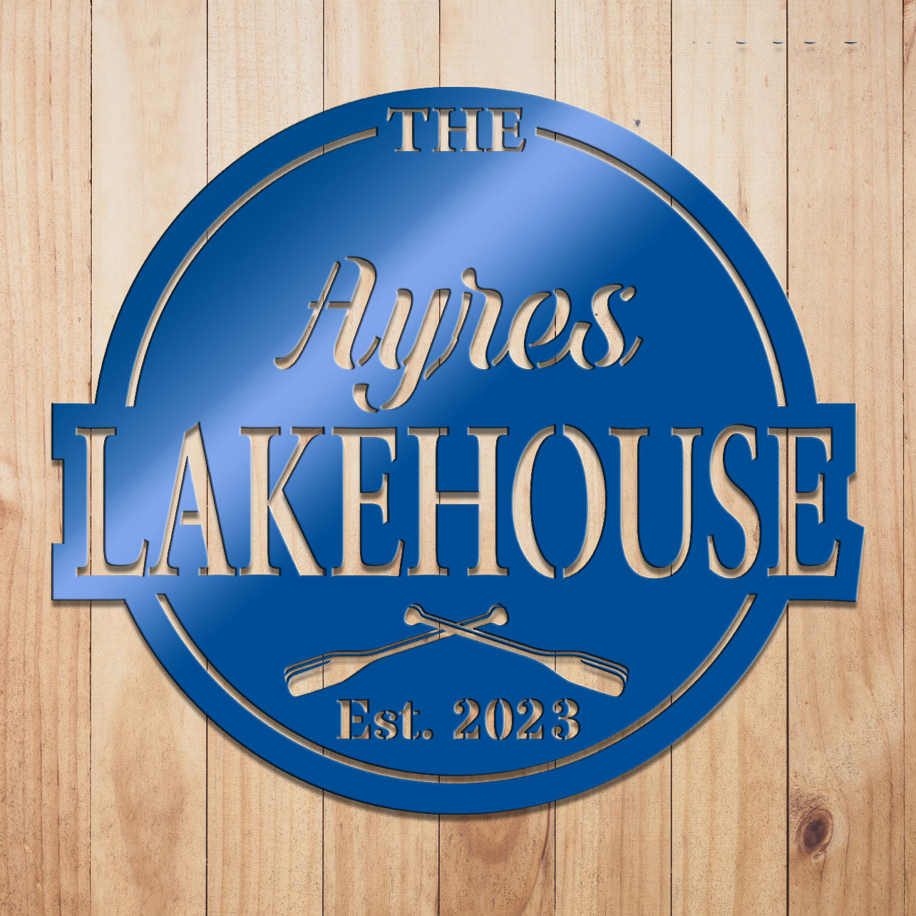 Lakehouse Metal Sign