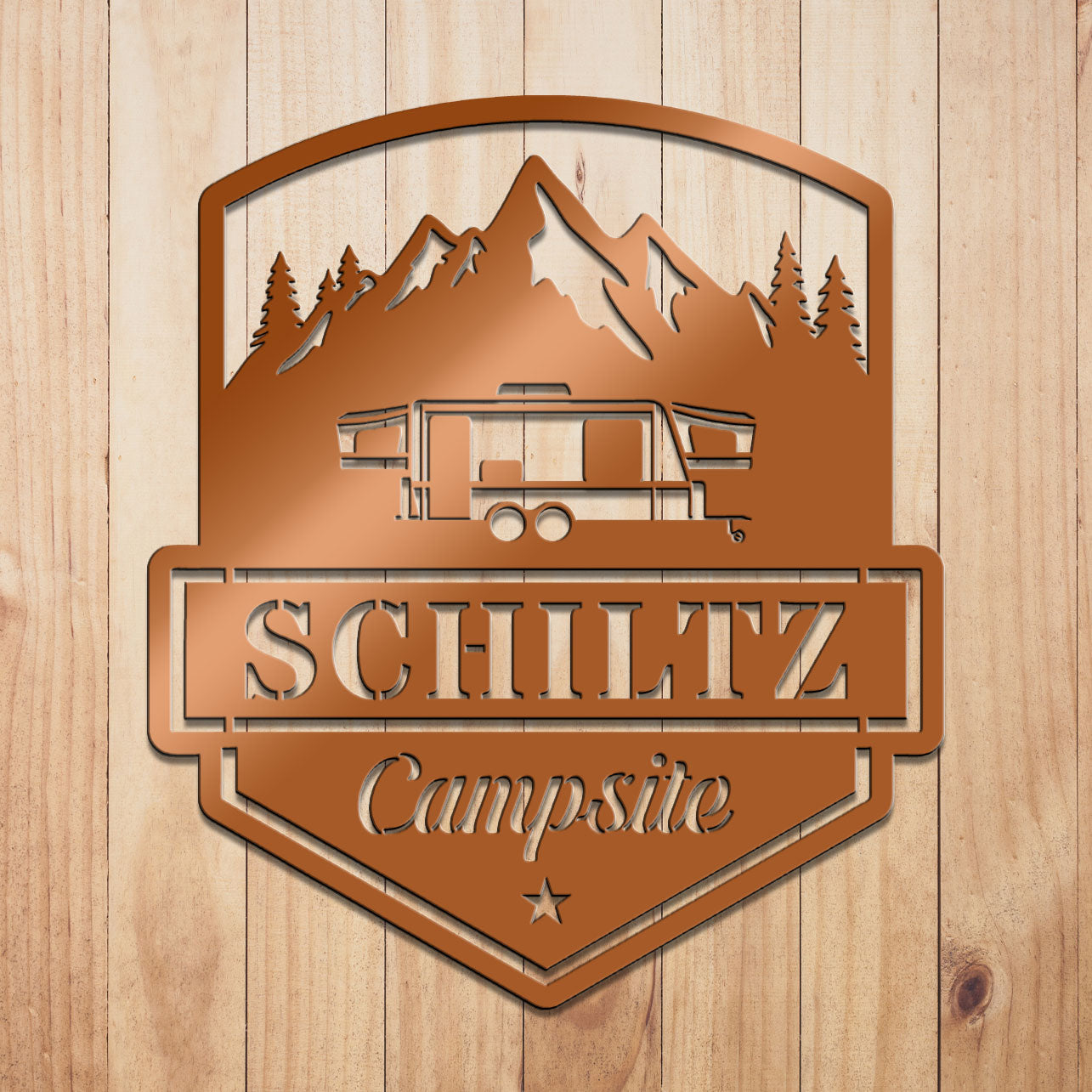 Camping Caravan Sign