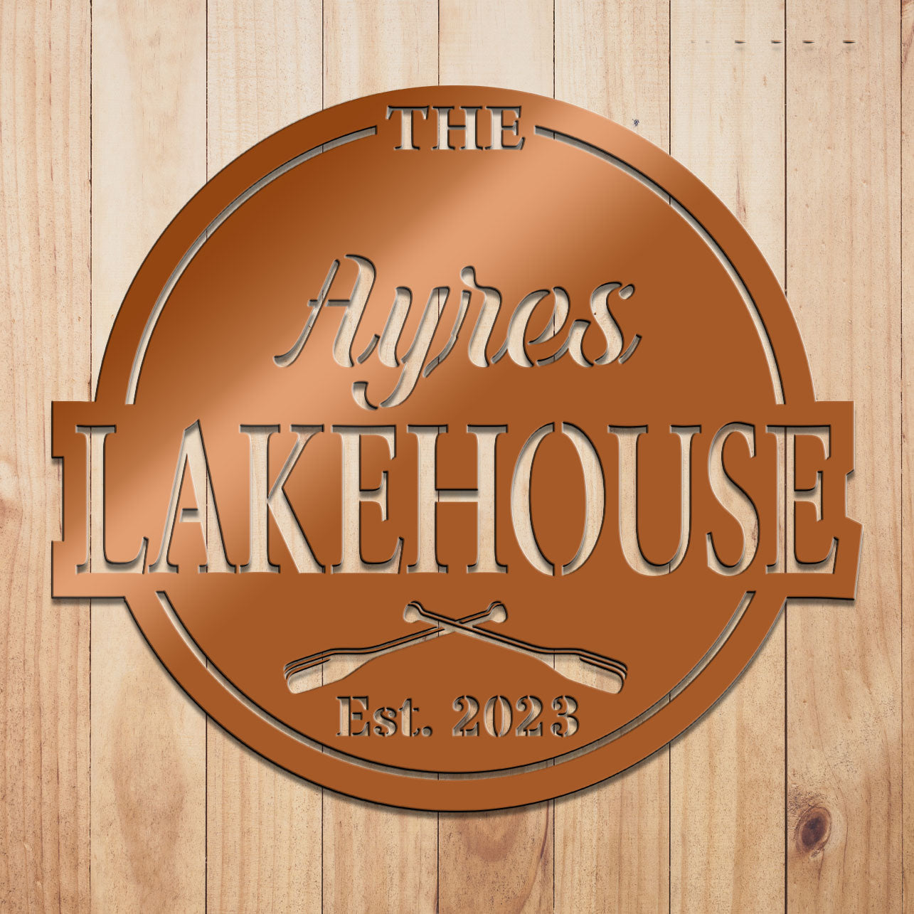 Lakehouse Metal Sign