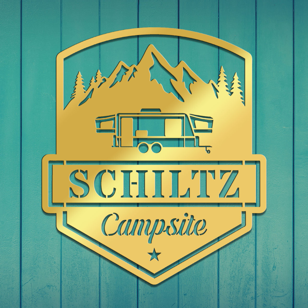 Camping Caravan Sign