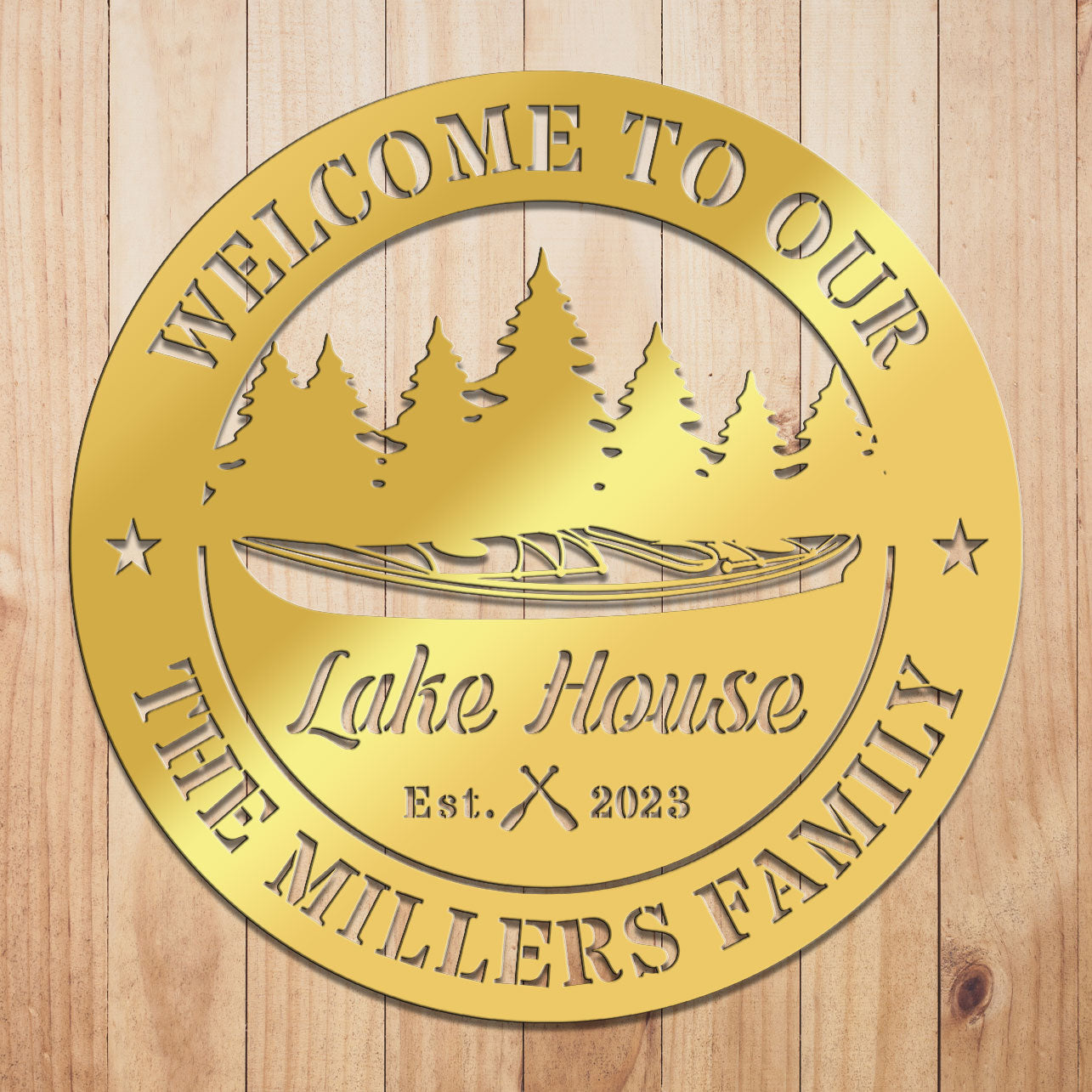 Kayak Metal Sign