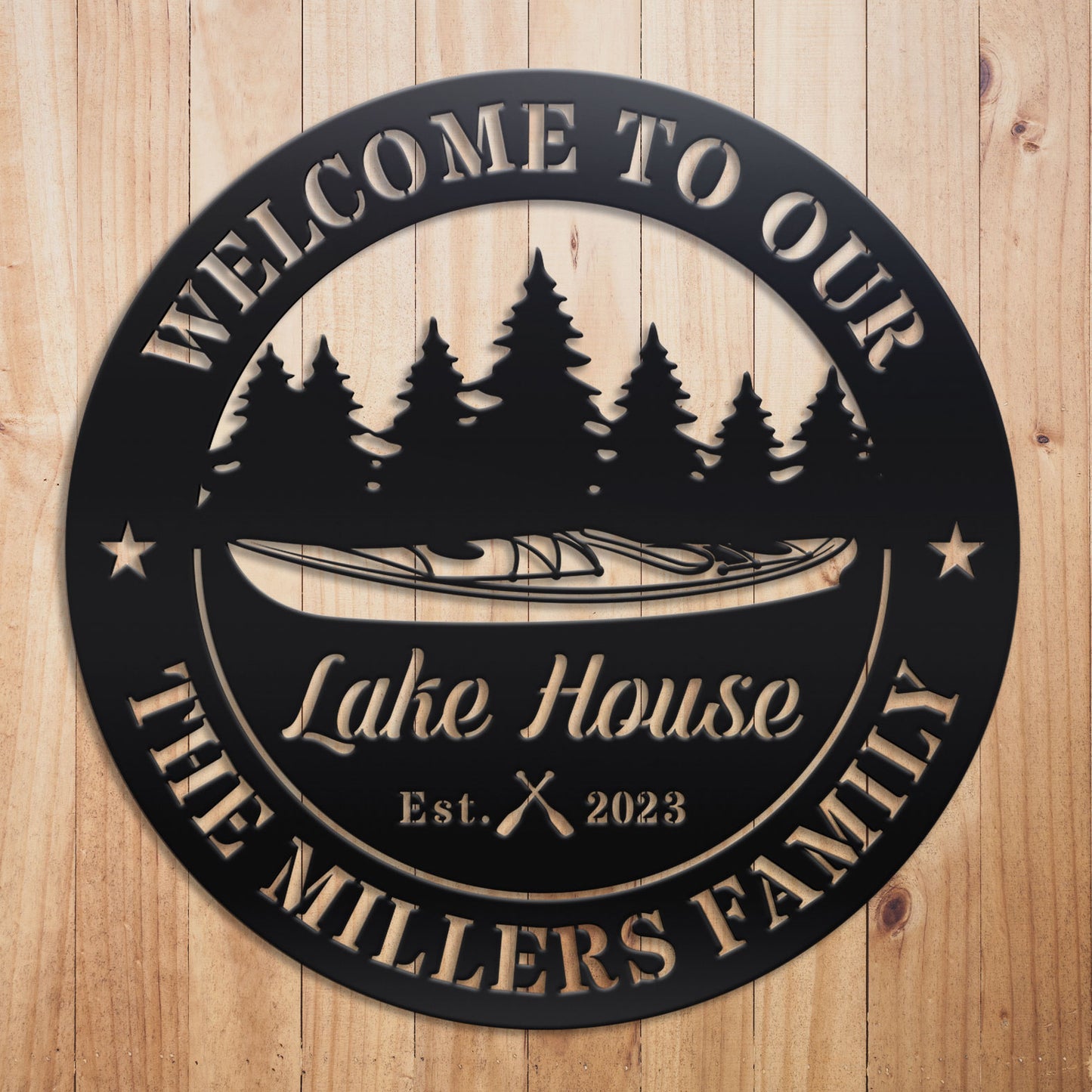 Kayak Metal Sign