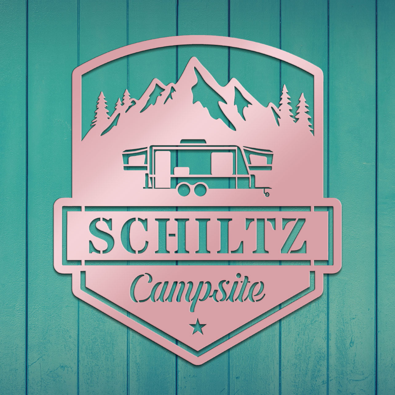 Camping Caravan Sign