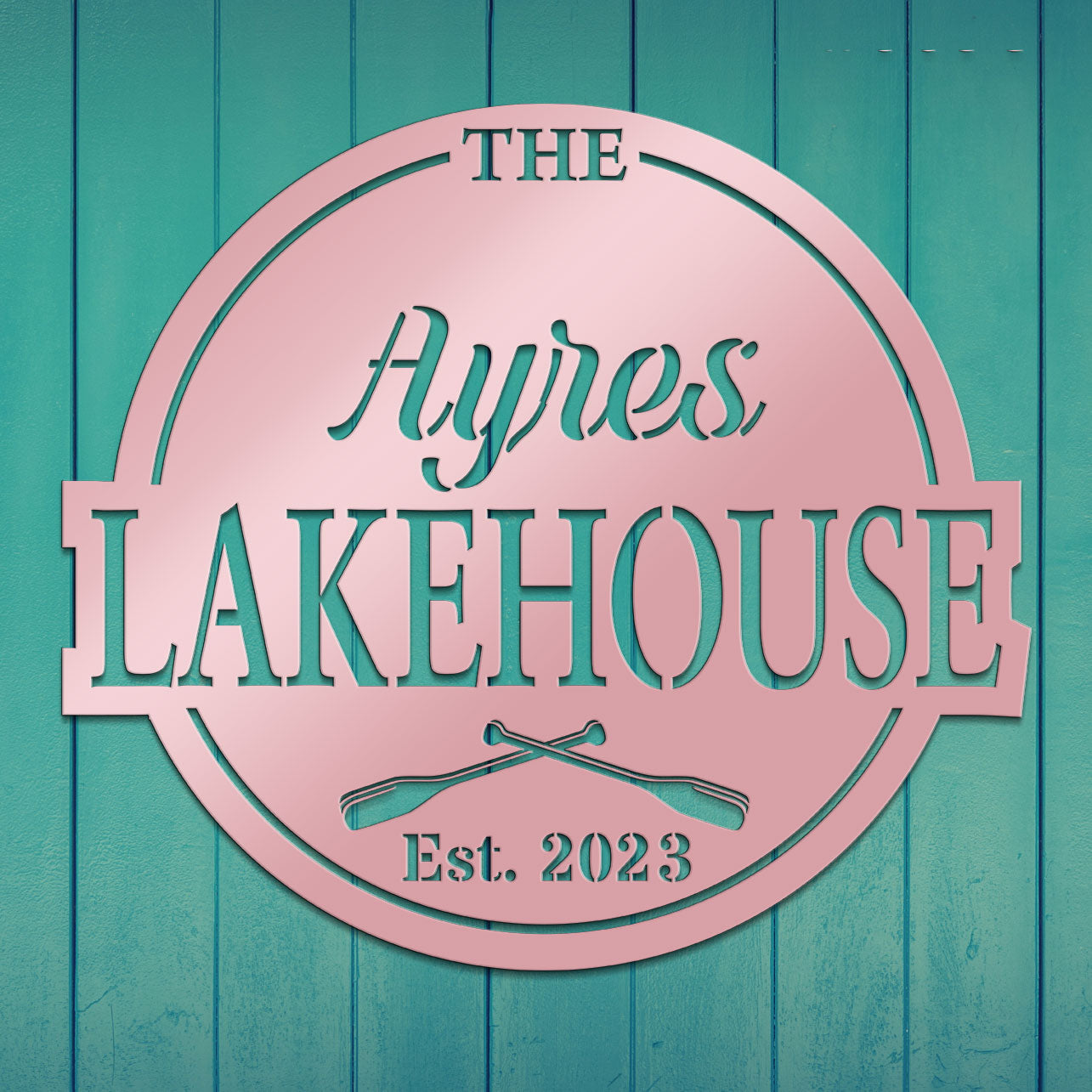 Lakehouse Metal Sign