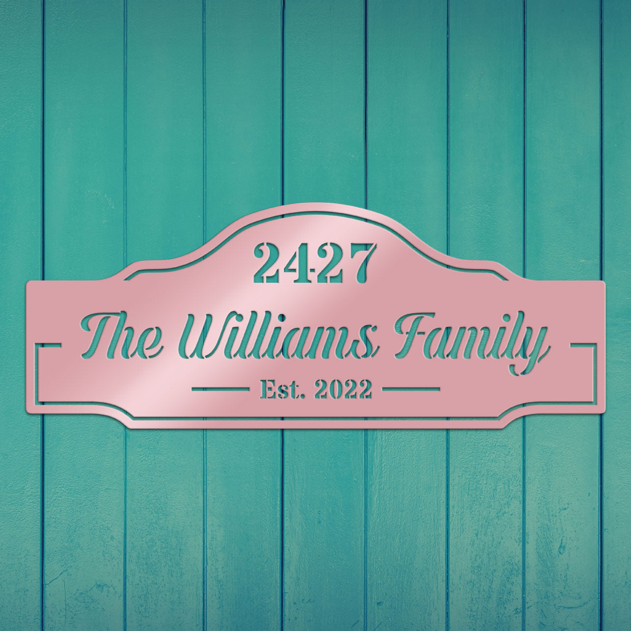 Family Name & House Address Sign