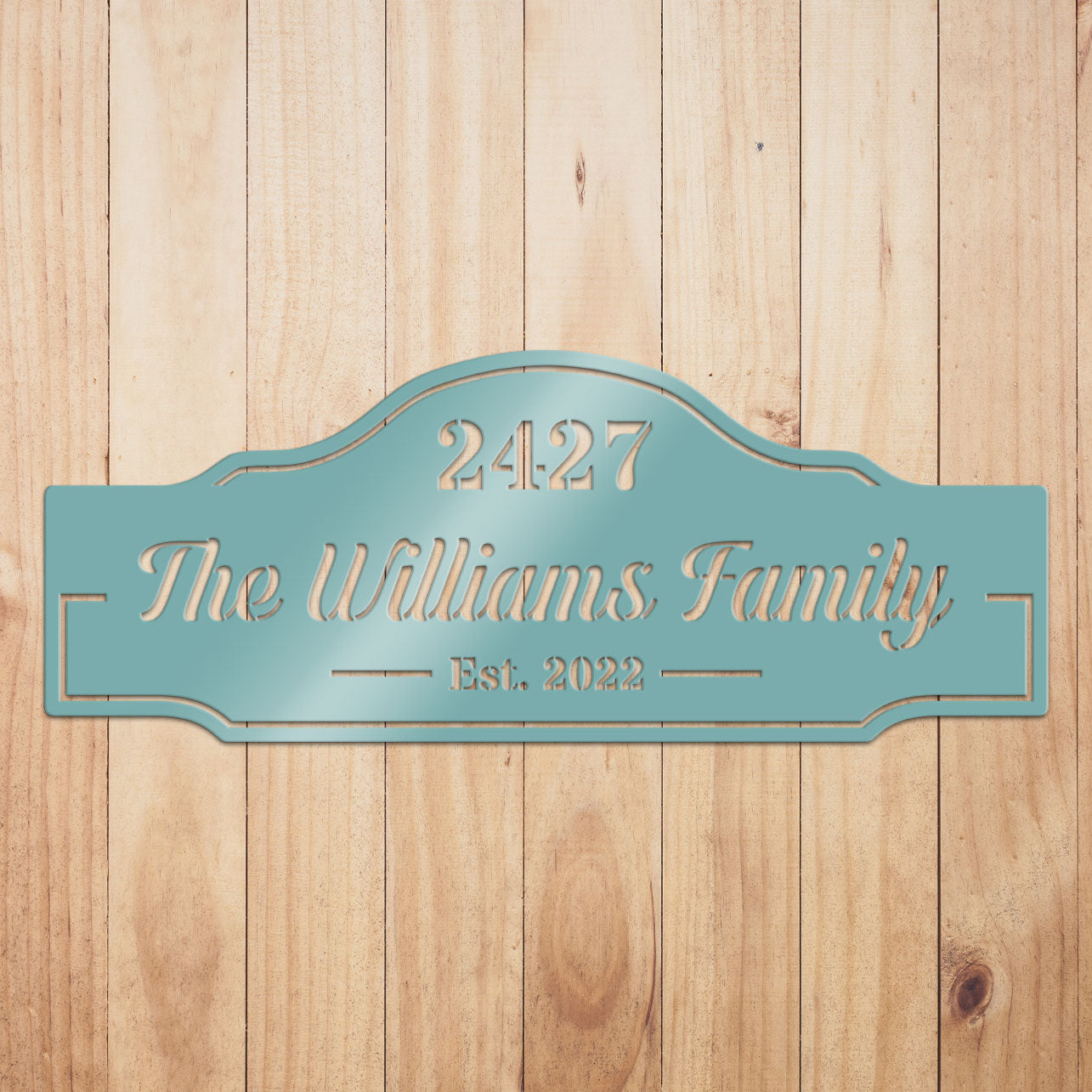 Family Name & House Address Sign