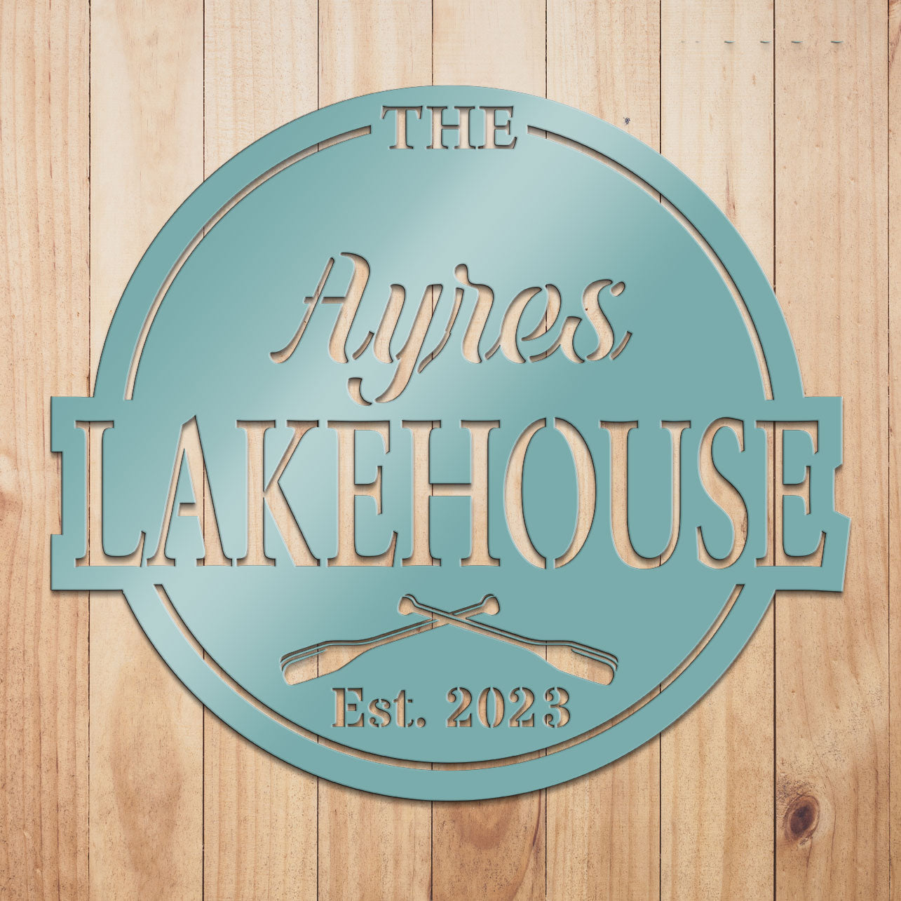 Lakehouse Metal Sign
