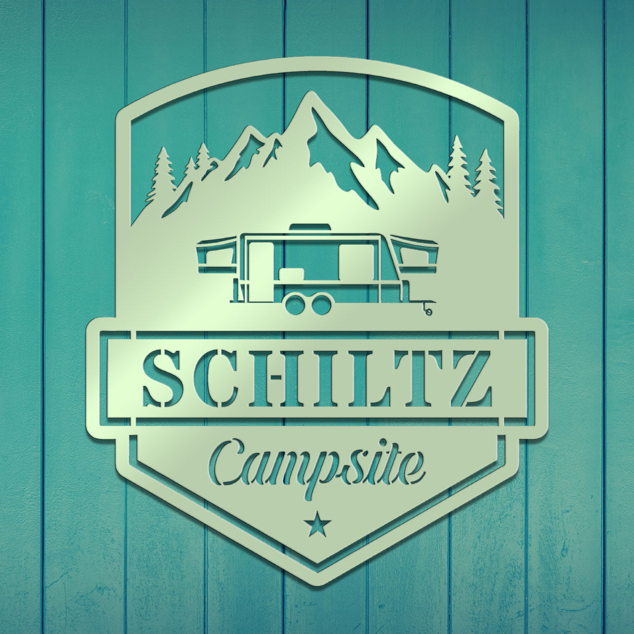 Camping Caravan Sign