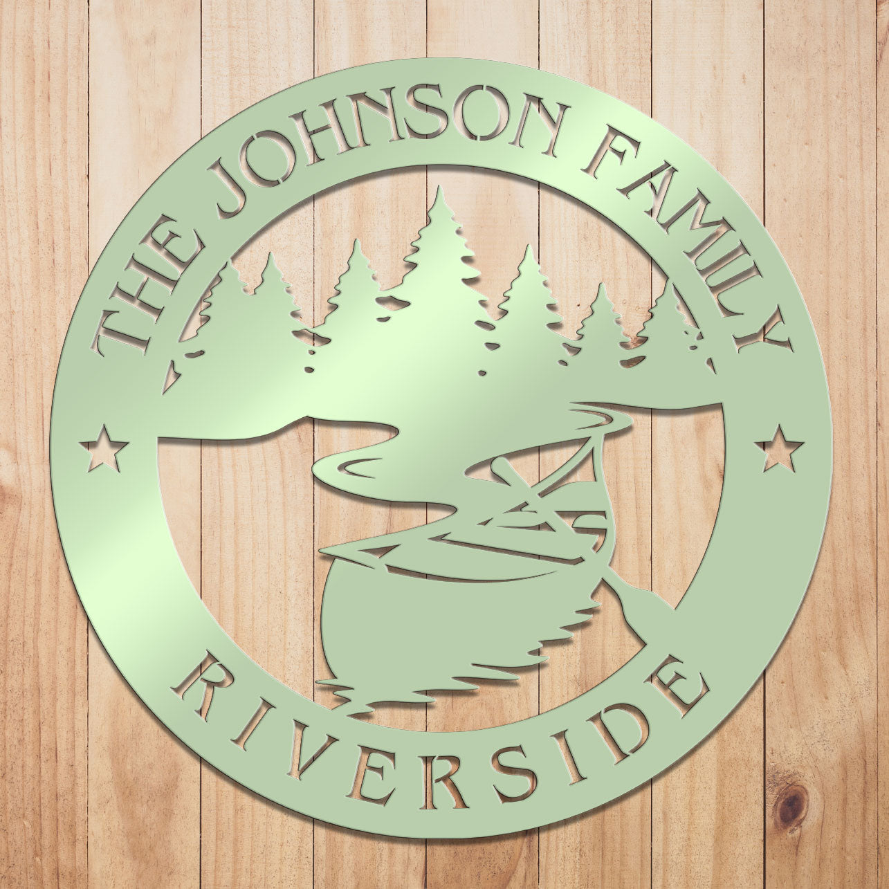 Riverside Metal Sign
