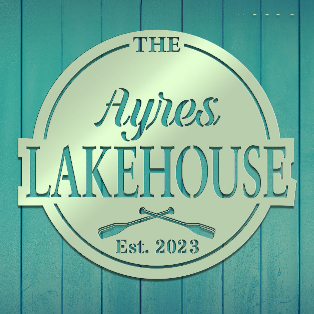 Lakehouse Metal Sign