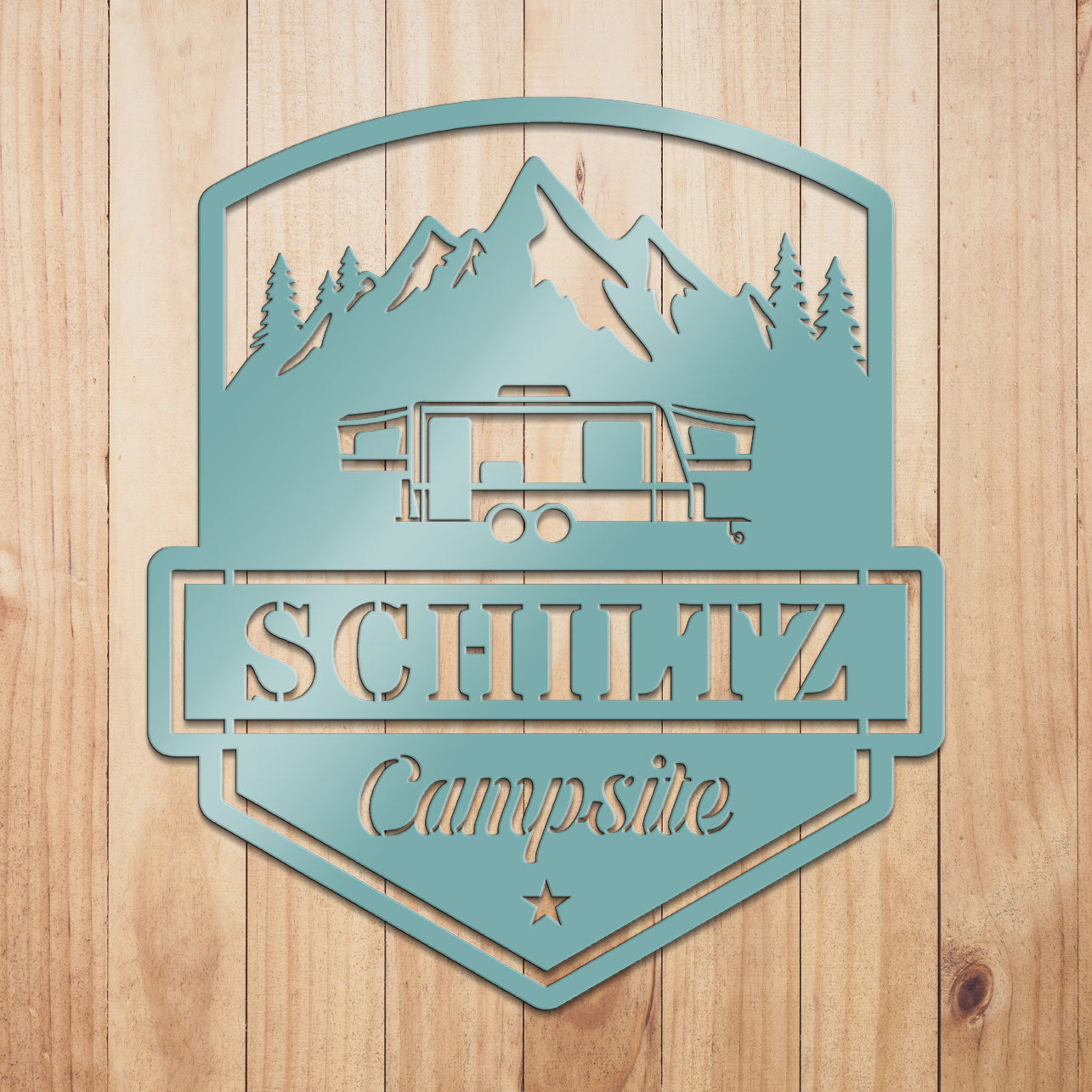 Camping Caravan Sign