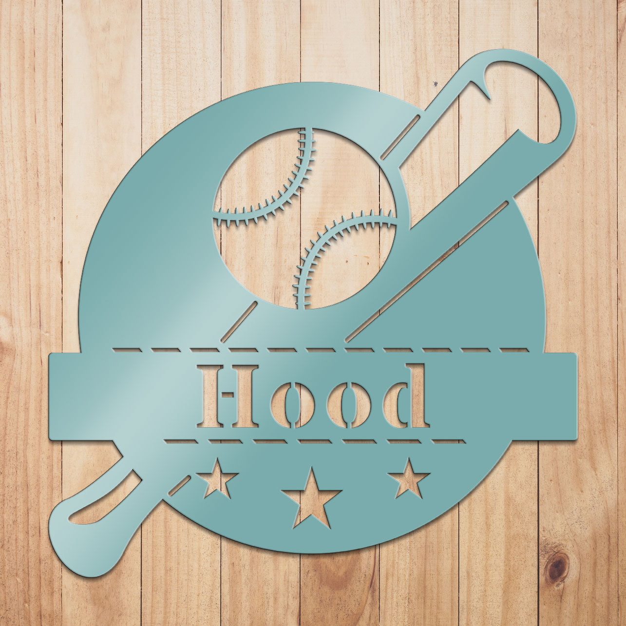 Baseball Monogram Sign