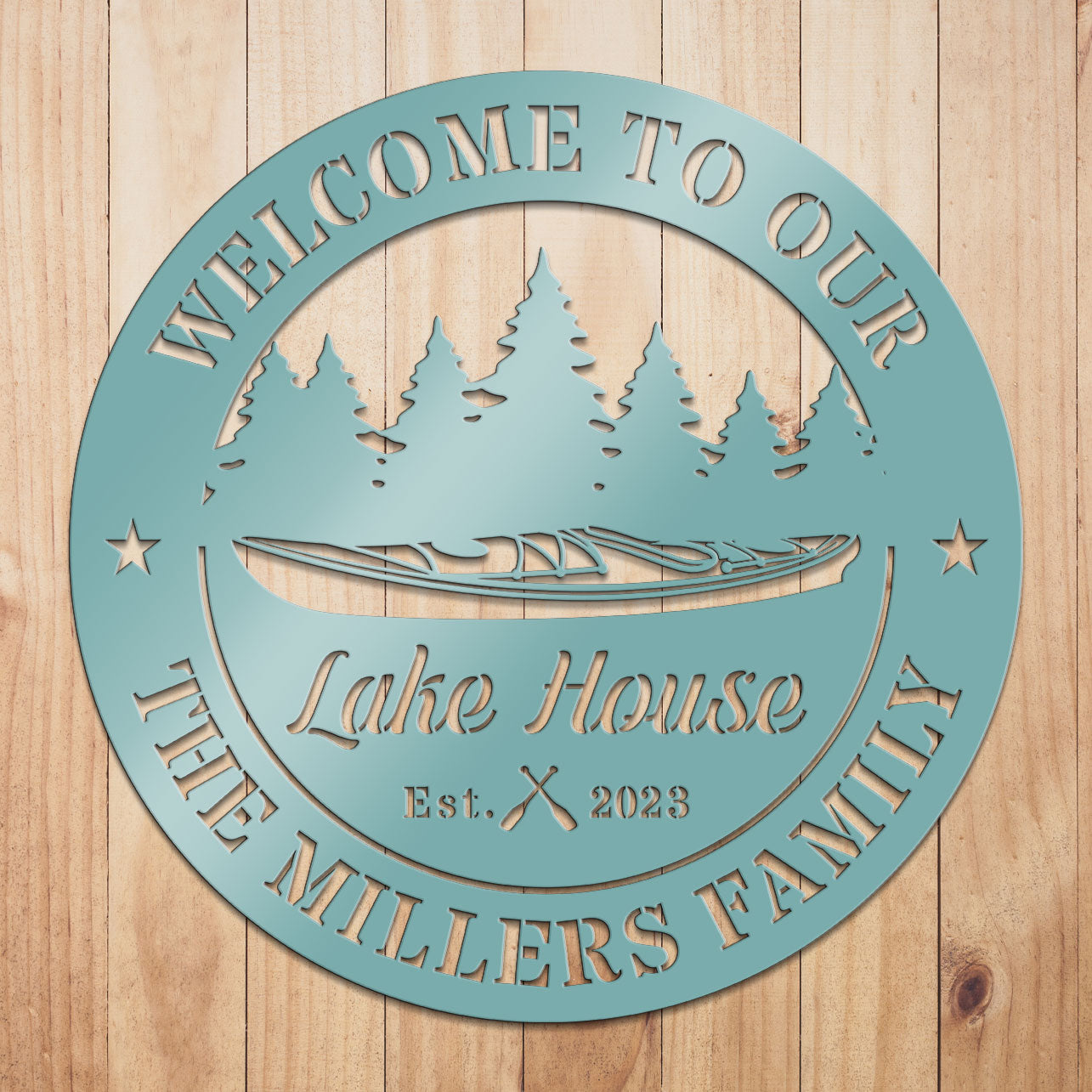 Kayak Metal Sign