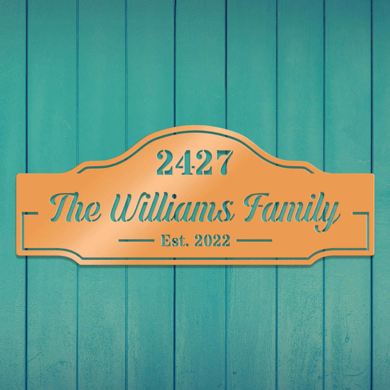 Family Name & House Address Sign