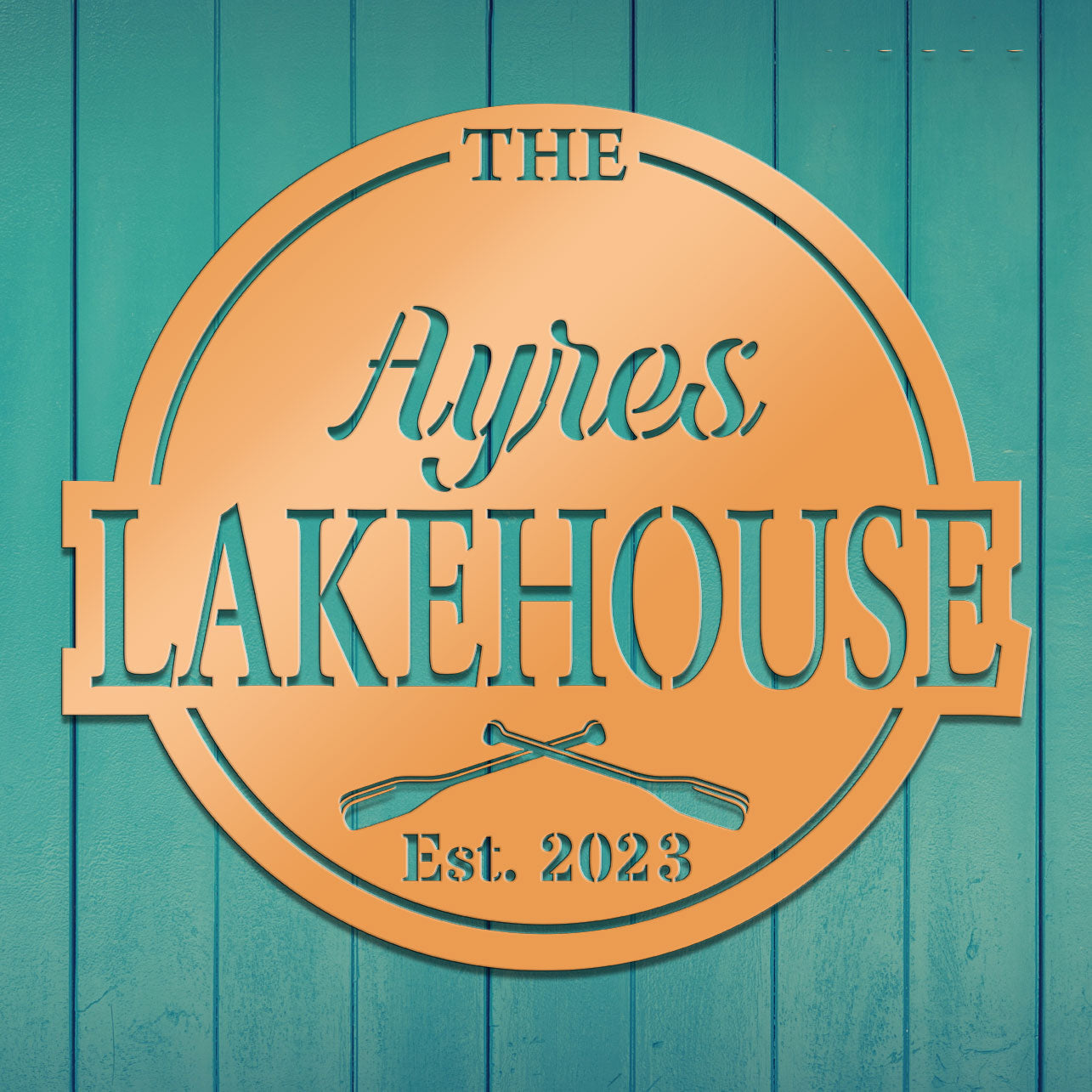 Lakehouse Metal Sign