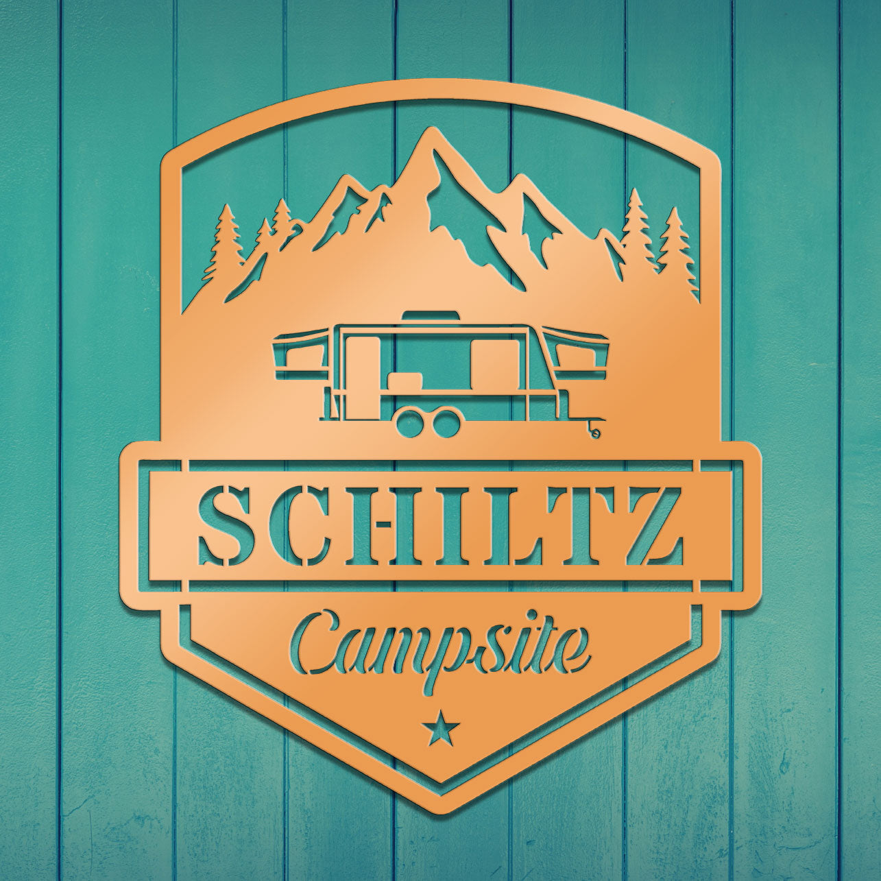 Camping Caravan Sign