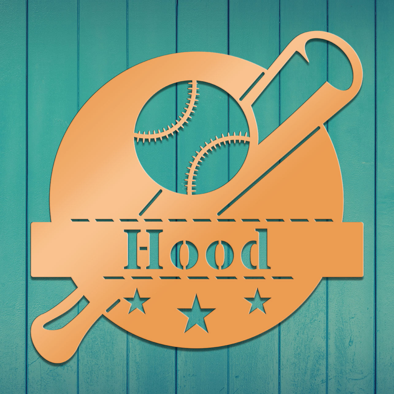 Baseball Monogram Sign