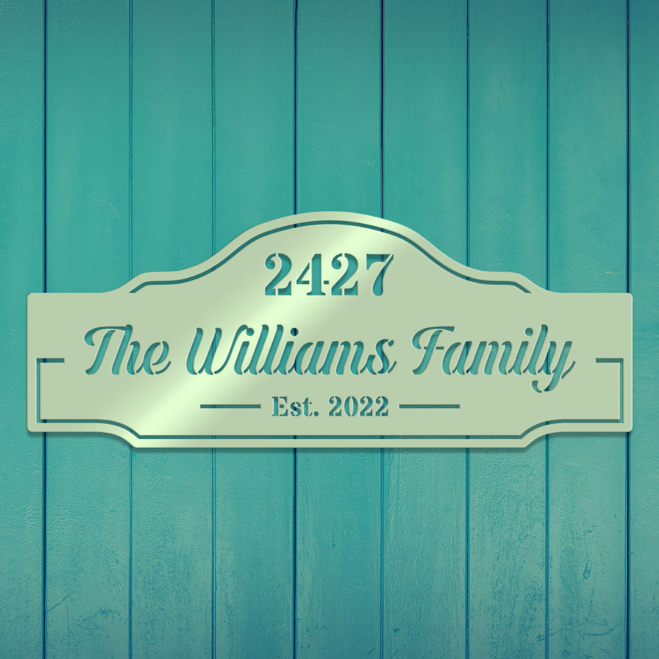 Family Name & House Address Sign