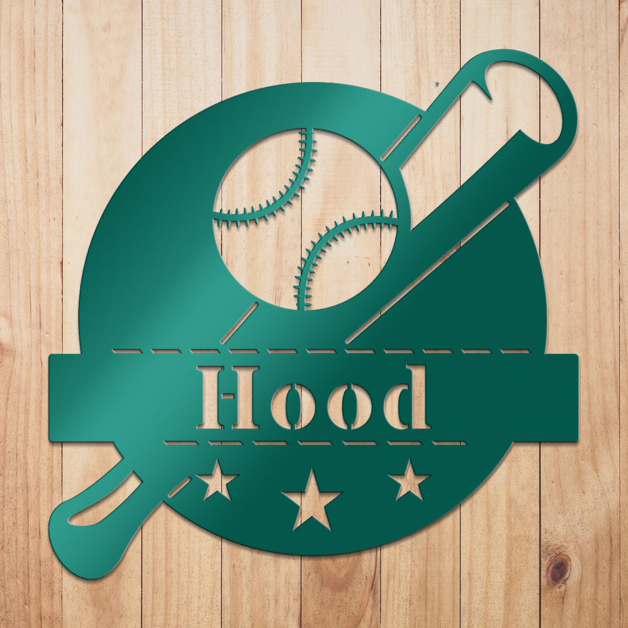 Baseball Monogram Sign