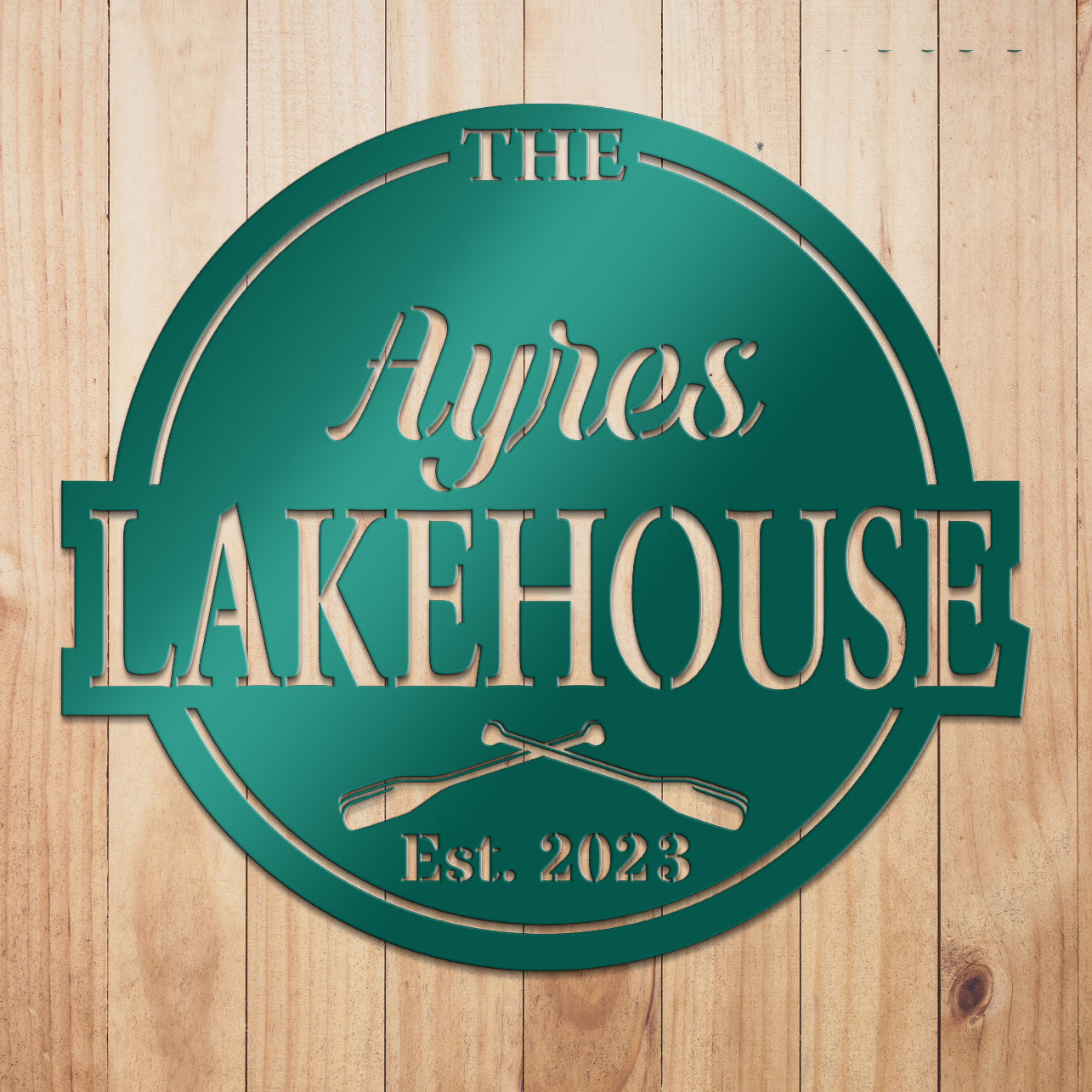 Lakehouse Metal Sign