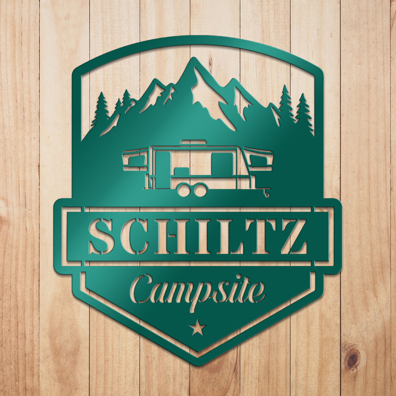 Camping Caravan Sign